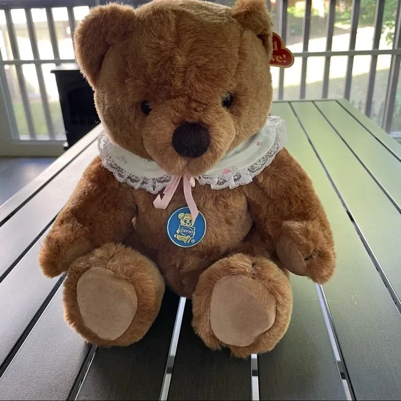 VINTAGE 1985 DAKIN MAMA TEDDY BEAR WITH MOVABLE HEAD, ARMS, AND LEGS!! - Picture 5 of 10